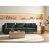 Beliani Trivietė modulinė sofa EGERIS tamsiai žalias velvetas