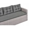 Lauko baldų komplektas Beliani Sodo kampinė sofa VITERBO, 8 vietų, pilka, technoratanas