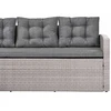 Lauko baldų komplektas Beliani Sodo kampinė sofa VITERBO, 8 vietų, pilka, technoratanas