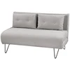 Beliani Dvivietė išskleidžiama sofa VESTFOLD šviesiai pilka
