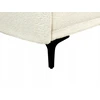 Beliani Trivietė išskleidžiama sofa LUCAN Boucle, kreminė balta