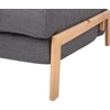 Beliani Dvivietė išskleidžiama sofa EDLAND, tamsiai pilka
