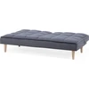 Beliani Trivietė išskleidžiama sofa SILJAN tamsiai pilka