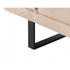 Beliani Išskleidžiama dvivietė sofa „YORK Boucle“ smėlio spalvos