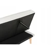 Beliani Trivietė sofa-lova SILJAN, kreminė