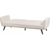 Beliani 3 vietų išskleidžiama sofa VIMMERBY šviesiai smėlio spalvos
