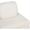 Beliani Vienvietė išskleidžiama sofa OLDEN Boucle balta