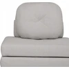Beliani Vienvietė išskleidžiama sofa OLDEN šviesiai pilka