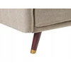 Beliani Išskleidžiama 3 vietų sofa SENJA iš sintetinio lino, šviesiai ruda
