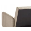 Beliani Išskleidžiama 3 vietų sofa SENJA iš sintetinio lino, šviesiai ruda
