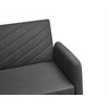 Beliani Trivietė išskleidžiamoji sofa SENJA, sintetinis linas, juoda