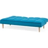 Beliani Trivietė išskleidžiama sofa SILJAN jūrinės mėlynos spalvos