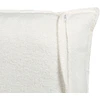 Beliani Trivietė sofa-lova KRAMA, boucle balta su patalynės dėže