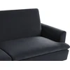 Beliani Išskleidžiama 3 vietų sofa VETTRE Velūras Juoda