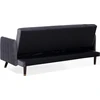 Beliani Išskleidžiama 3 vietų sofa SENJA, veliūras, pilka