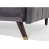 Beliani Išskleidžiama 3 vietų sofa SENJA, veliūras, pilka