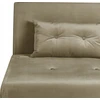 Viengulė išskleidžiama sofa BELIANI FARRIS alyvuogių spalvos veliūras