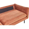 Beliani Trivietė sofa VINTERBRO šenilinė, auksinės rudos spalvos