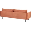 Beliani Trivietė sofa VINTERBRO šenilinė, auksinės rudos spalvos