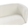 Beliani Trijų vietų sofa LOEN, balta, „Bouclé“