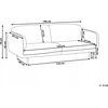 Beliani 3 vietų sofa TONSBERG Boucle, balta