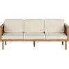 Beliani Sodo sofa 3 vietų BARATTI Akacijos mediena Ruda