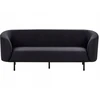 Beliani Trivietė sofa LOEN juoda