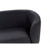 Beliani Trivietė sofa LOEN juoda