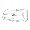 Beliani Sofa UMEA šviesiai smėlio spalvos