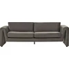 Beliani 3 vietų sofa MAUNU veliūrinė grafito spalvos