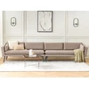 Beliani 4 vietų sodo sofa LORETELLO smėlio spalvos