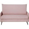 Beliani Išskleidžiama sofa 2 asmenims BELFAST rožinė