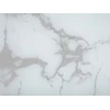 Beliani Pagalbinis staliukas MERIDIAN Grūdintas stiklas Marmuras / sidabrinė