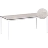 Beliani Sodo stalas SOVARETO 180x90 cm medienos imitacija šviesiai pilkas