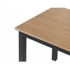 Beliani Sodo stalas MESSINA 100 cm 52 cm, juodas