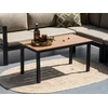 Beliani Sodo stalas MESSINA 100 cm 52 cm, juodas
