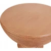 Beliani Šoninis staliukas CALDARO 40 cm 40 cm Medžio imitacija Rudas