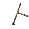 Beliani Sodo baro stalas BORMIO 60 cm 60 cm Metalinis Juodas