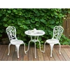 Beliani Staliukas bistro DASCIO 61 cm 61 cm Metal Złamana biel