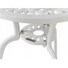 Beliani Staliukas bistro DASCIO 61 cm 61 cm Metal Złamana biel