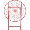 Beliani Bistro staliukas SCARIO 70 cm Metalinis Raudonas