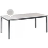 Beliani Stół sodo stiklinis 180 x 90 cm balta COSOLETO