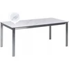 Beliani Stół sodo stiklinis 180 x 90 cm efekt marmuru COSOLETO