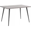 Beliani Valgomojo stalas SANTIAGO pilkas betono efektas 120 cm 80 cm