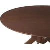 Beliani Valgomasis stalas TYMIS tamsaus raudonmedžio spalvos 120 cm