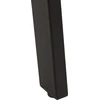 Beliani Išskleidžiamas valgomojo stalas HARLOW tamsiai rudas 140/180 cm 90 cm