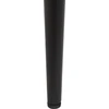 Beliani Išskleidžiamas valgomojo stalas MALDON juodas 160/200 cm 90 cm