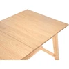 Beliani Išskleidžiamas valgomojo stalas BARNES, šviesus uosio atspalvis, 160/200 cm, 90 cm