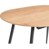 Beliani Išskleidžiamas valgomojo stalas CLAVET šviesiai rudas 120/160 cm 80 cm