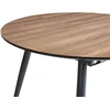 Beliani Išskleidžiamas valgomojo stalas SENIAC rudas 110/150 cm 112 cm
